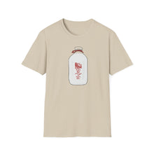 Load image into Gallery viewer, Milk Jar Unisex Softstyle T-Shirt, Cute Graphic Tee, Casual Wear, Gift for Milk Lovers, Everyday Fashion, Eco-Friendly Cotton