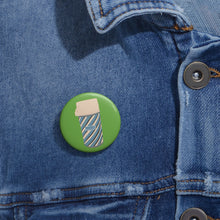 Load image into Gallery viewer, Coffee flask Pin Button — Cute Reusable Travel Mug Badge