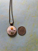 Load image into Gallery viewer, Pocket full of Daisies Hand Embroidered Necklace