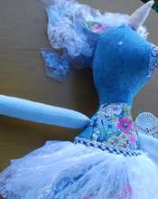 Load image into Gallery viewer, Daisy Unicorn Linen Doll