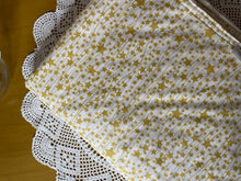 Load image into Gallery viewer, Gold star minky cotton baby blanket