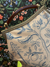 Load image into Gallery viewer, Women’s Backpack Clutch in Rifle Paper Co. Amalfi Canvas