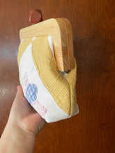 Load image into Gallery viewer, Vintage Quilt Wooden Handle Clutch
