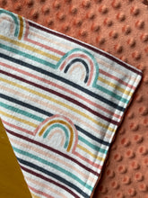 Load image into Gallery viewer, Rainbow Flannel and Minky Blanket
