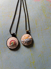 Load image into Gallery viewer, Sunshine and Rainbows Hand Embroidered Necklace
