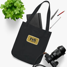 Load image into Gallery viewer, Canvas Tote Bag — Yellow Plaid Patch “PGH” Eco Grocery &amp; Everyday Tote
