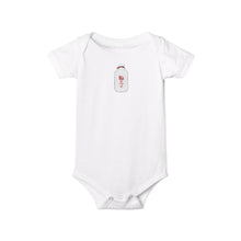 Load image into Gallery viewer, Baby Onesie with Cute Milk Bottle Graphic – Infant Jersey One-Piece
