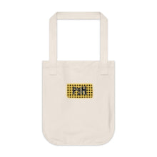 Load image into Gallery viewer, Canvas Tote Bag — Yellow Plaid Patch “PGH” Eco Grocery &amp; Everyday Tote
