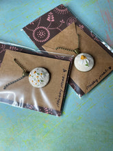 Load image into Gallery viewer, Pocket full of Daisies  Hand Embroidered Necklace
