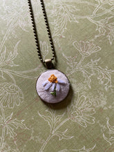 Load image into Gallery viewer, Pocket full of Daisies  Hand Embroidered Necklace
