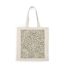 Load image into Gallery viewer, Tiny White Petals Natural Tote Bag — Floral Eco-Friendly Shopper
