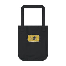 Load image into Gallery viewer, Canvas Tote Bag — Yellow Plaid Patch “PGH” Eco Grocery &amp; Everyday Tote
