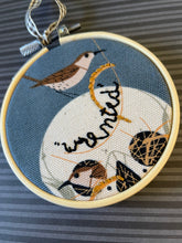 Load image into Gallery viewer, “Wrented” hand stitched  Embroidery Hoops
