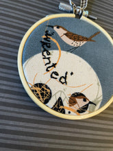 Load image into Gallery viewer, “Wrented” hand stitched  Embroidery Hoops
