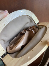 Load image into Gallery viewer, Large Wooden frame Clutch Crossbody in English Garden by Rifle Paper Co. canvas fabric
