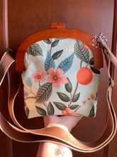Load image into Gallery viewer, Citrus Wooden Frame large Crossbody Clutch
