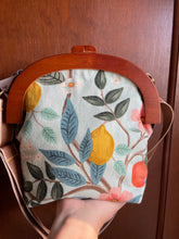 Load image into Gallery viewer, Citrus Wooden Frame large Crossbody Clutch
