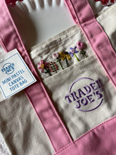 Load image into Gallery viewer, Hand embroidered spring mini tote bag
