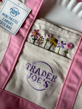 Load image into Gallery viewer, Hand embroidered spring mini tote bag
