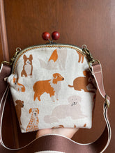 Load image into Gallery viewer, Large kiss clasp Dog Park Crossbody
