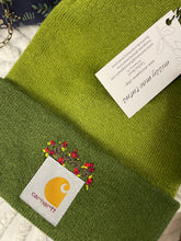Load image into Gallery viewer, Hand Embroidered Embellishments on Work Beanies

