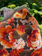 Load image into Gallery viewer, Large Vintage Floral Fabric Backpack
