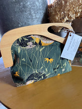Load image into Gallery viewer, Wooden Handle Clutch with Charley Harper Canvas Fabric
