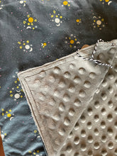 Load image into Gallery viewer, Stars and Moon Minky Blanket
