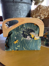 Load image into Gallery viewer, Wooden Handle Clutch with Charley Harper Canvas Fabric
