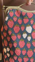 Load and play video in Gallery viewer, Large Strawberry Canvas Backpack Clutch Bag
