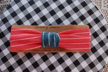 Load image into Gallery viewer, Stretch Fabric Headband Size newborn-age 1 pink stripe varieties
