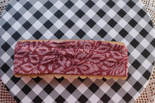 Load image into Gallery viewer, Stretch Fabric Headband sizes Newborn-age 1 maroon red varieties
