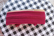 Load image into Gallery viewer, Stretch Fabric Headband sizes Newborn-age 1 maroon red varieties
