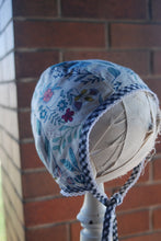 Load image into Gallery viewer, Reversible Riverstone Bonnet 12-18 month size
