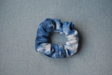 Load image into Gallery viewer, Bleach Tie Dye Denim Scrunchie
