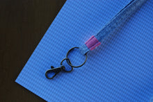Load image into Gallery viewer, Gray Floral Lanyard
