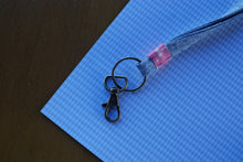 Load image into Gallery viewer, Gray Floral Lanyard
