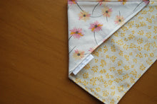 Load image into Gallery viewer, Size Small: Pink and Yellow Floral Dog Bandanna
