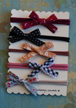 Load image into Gallery viewer, Bias Tape Bow Headband SET of 5
