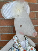 Load image into Gallery viewer, Millie Mouse Handmade Linen Doll
