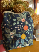 Load image into Gallery viewer, Rifle Paper Co. Canvas Fabric Backpack Clutch Bag in Citrus
