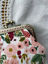 Load image into Gallery viewer, Pink Rose Floral Coin Purse
