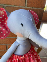 Load image into Gallery viewer, Ella Elephant Linen Doll

