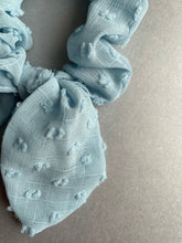 Load image into Gallery viewer, Blue Knot Tie Scrunchie
