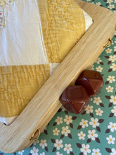 Load image into Gallery viewer, Vintage Quilt Wooden Handle Clutch
