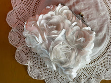 Load image into Gallery viewer, White Rosette Women’s Clutch
