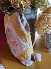 Load image into Gallery viewer, Vintage Quilt Small Backpack Clutch bag

