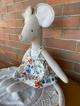 Load image into Gallery viewer, Millie Mouse Handmade Linen Doll
