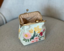 Load image into Gallery viewer, Aqua Floral Women’s Coin Purse
