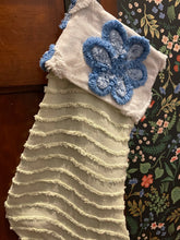 Load image into Gallery viewer, Chenille Christmas stocking/flower cuff
